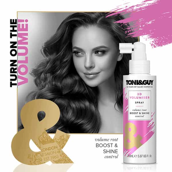 Toni & Guy 3D Volumiser Hair Spray For Styling | Creates Body | Fullness & Adds Shine | 150Ml