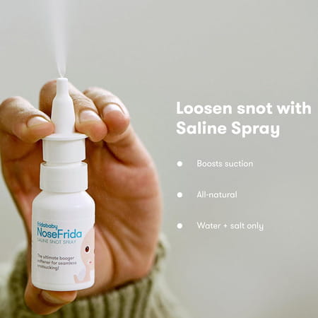 Frida Baby Nosefrida Snotsucker Saline Kit Baby Nasal Aspirator With Saline Spray 20 Ml 1 Kit