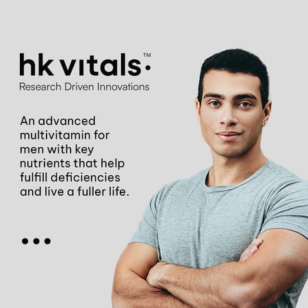 Hk Vitals Multivitamin Plus Men (60 Tablets) | Daily Multivitamin For Men | For Energy | Stamina