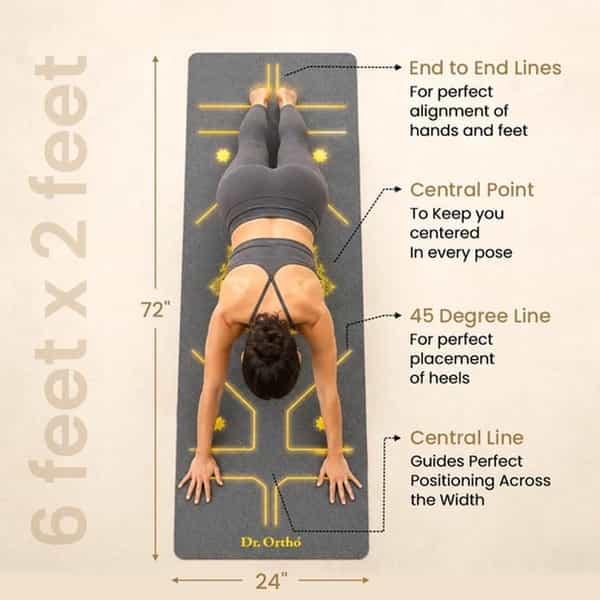 Dr Ortho Yoga Mat - Grey