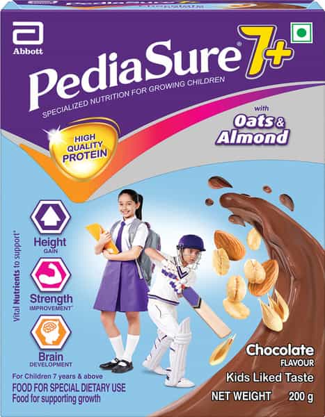 Pediasure 7+ With Oats & Almond Chocolate Box 200 Gm