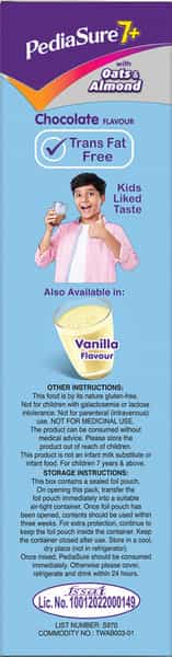 Pediasure 7+ With Oats & Almond Chocolate Box 200 Gm