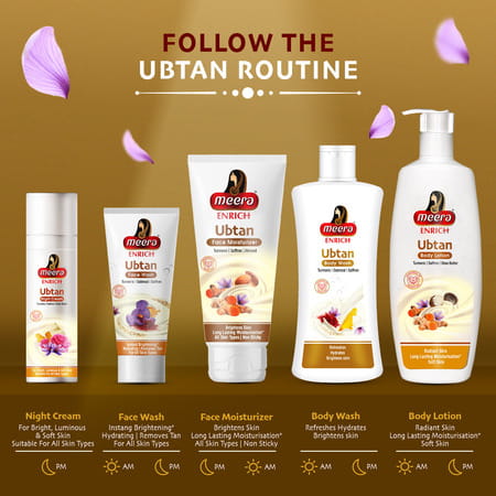 Meera Enrich Ubtan Face Moisturizer For Long Lasting Moisturizing & Brightening Skin | 80g