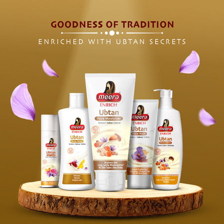 Meera Enrich Ubtan Face Moisturizer For Long Lasting Moisturizing & Brightening Skin | 80g