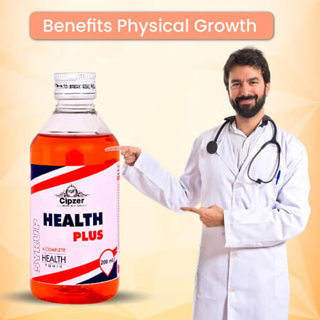 Cipzer Health Plus Syrup 200 Ml Herbal Immunity Booster & Energy Enhancer | Enhances Metabolism