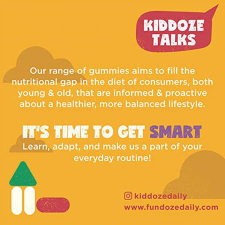 Kiddoze Multivitamin & Minerals Gummies | Overall Growth Development & Builds Immunity - 60