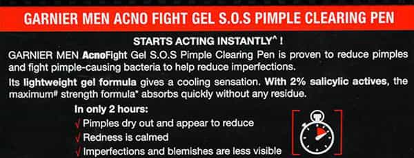 Garnier Men Acno Fight Pimple Clearing Gel 10 Ml