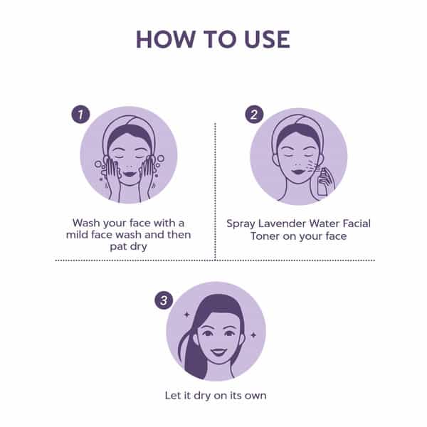 Indus Valley Natural Lavender Water Facial Toner - Chemical Free - 250 Ml
