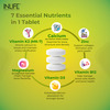 Inlife Calcium Magnesium Zinc Vitamin D K2 Folic Acid & B12- Bone & Joint Supplement- 120 Tablets