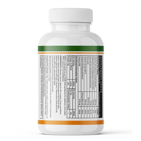 Inlife Calcium Magnesium Zinc Vitamin D K2 Folic Acid & B12- Bone & Joint Supplement- 120 Tablets