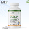 Inlife Calcium Magnesium Zinc Vitamin D K2 Folic Acid & B12- Bone & Joint Supplement- 120 Tablets