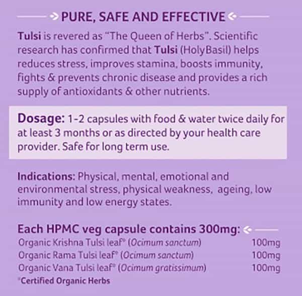 Organic India Tulsi Capsule 60