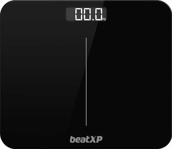 Beatxp Gravity Elite Digital Weighing Scale With Thick Tempered Glass|18 Months Warranty| Black