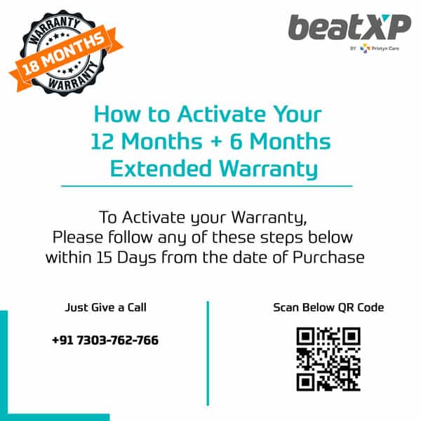 Beatxp Gravity Elite Digital Weighing Scale With Thick Tempered Glass|18 Months Warranty| Black