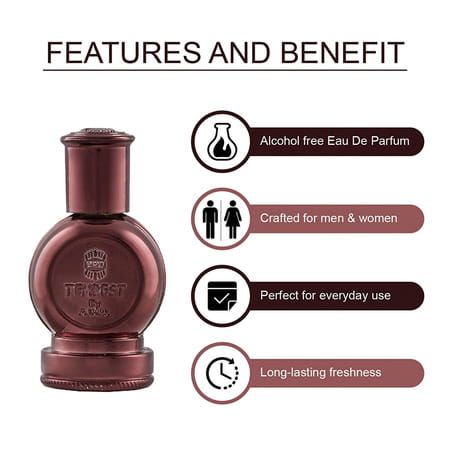 Ajmal Musk Rose Concentrated Perfume Oil 12ml & Tempest Oil 12ml For Unisex