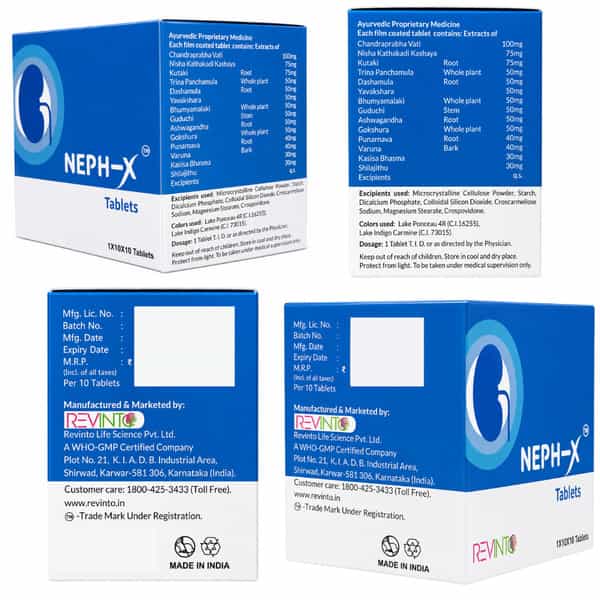 Revinto Neph-X | Advanced Kidney Support | 100N