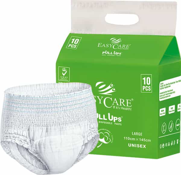 Easycare Disposable Adult Diaper Pants (Pull Up) Pack Of 10 Large (110 X 145 Cm)