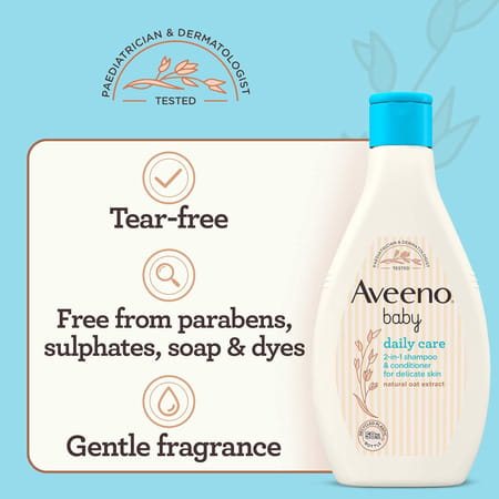 Aveeno Baby Daily Care 2 In 1 Shampoo & Conditioner 250 Ml