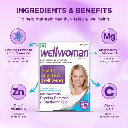 Wellwoman - Micronutrients Evening Primrose Oil And Starflower Oil - 30 Capsules