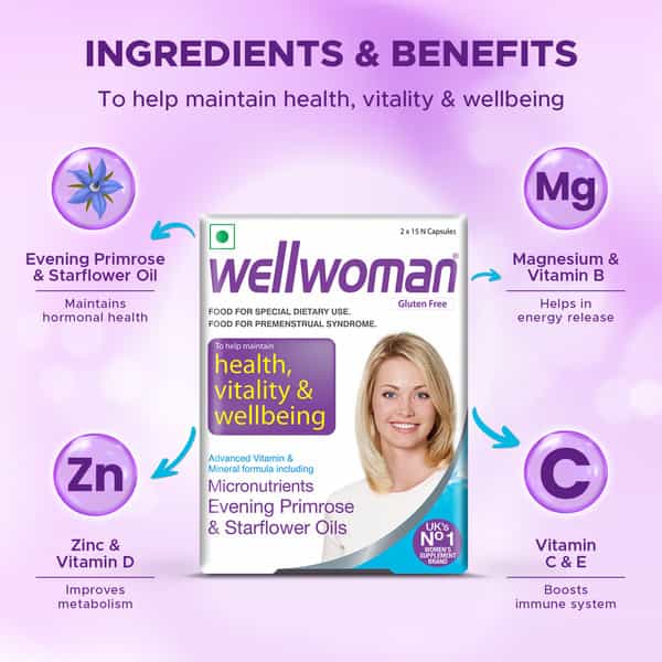 Wellwoman - Micronutrients Evening Primrose Oil And Starflower Oil - 30 Capsules