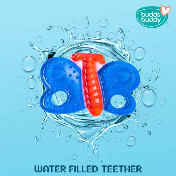 Buddsbuddy Combo Of 3 Bpa Free Multi Texture Double Color Water Filled Teether Multicolor