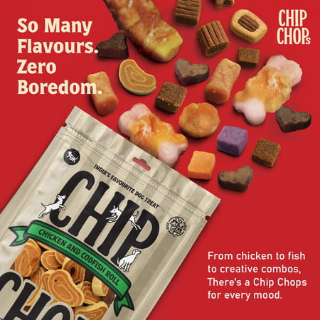 Chip Chops Chicken Codfish Rolls Dog Treat 70 Gm