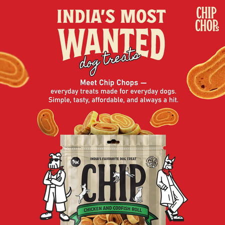 Chip Chops Chicken Codfish Rolls Dog Treat 70 Gm