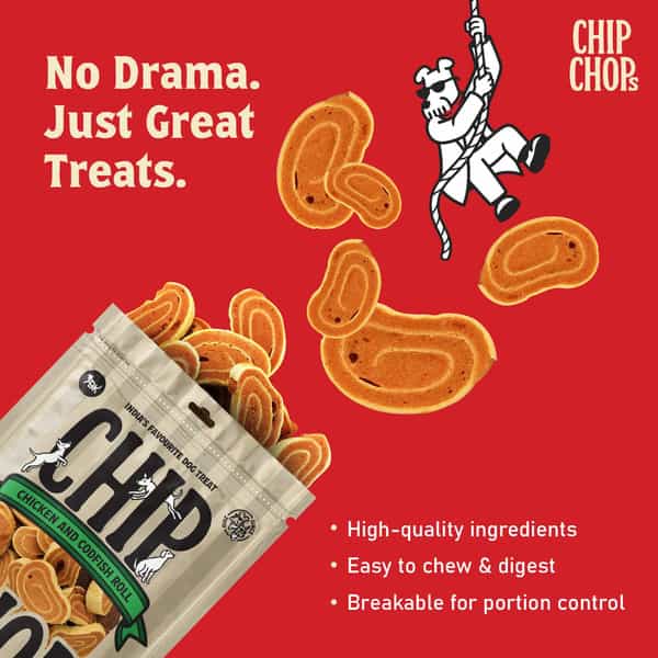 Chip Chops Chicken Codfish Rolls Dog Treat 70 Gm