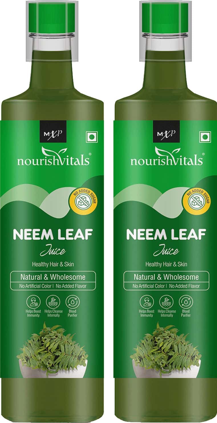 Nourishvitals Neem Leaf Juice 500ml (Pack Of 2)
