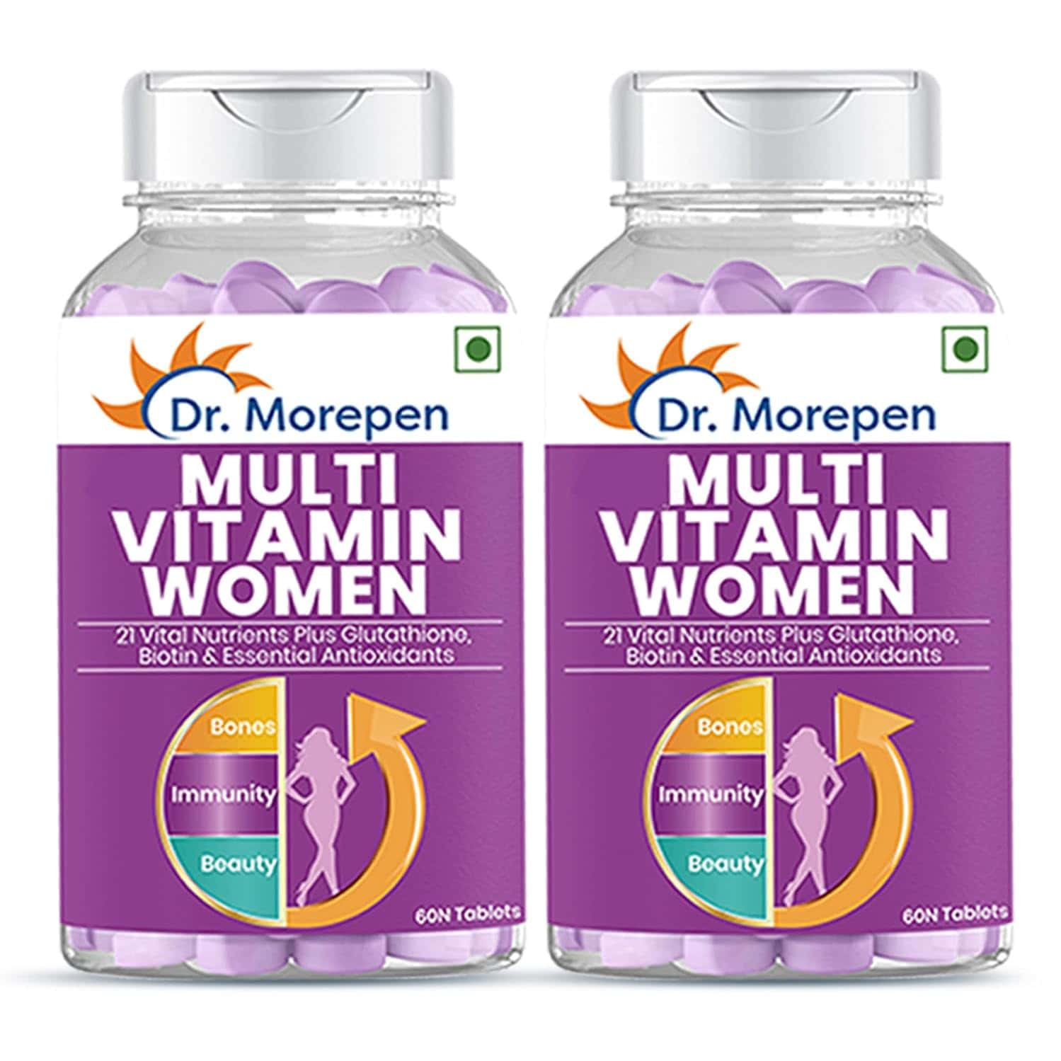 Dr. Morepen Multivitamin Women | Tablets | 60 No's | Pack Of 2