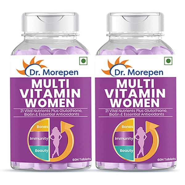 Dr. Morepen Multivitamin Women | Tablets | 60 No's | Pack Of 2