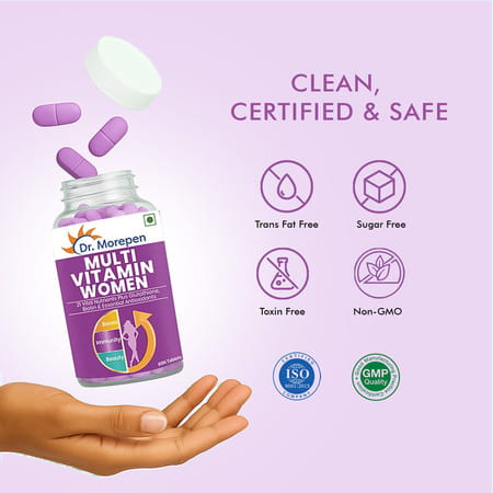 Dr. Morepen Multivitamin Women | Tablets | 60 No'S | Pack Of 2