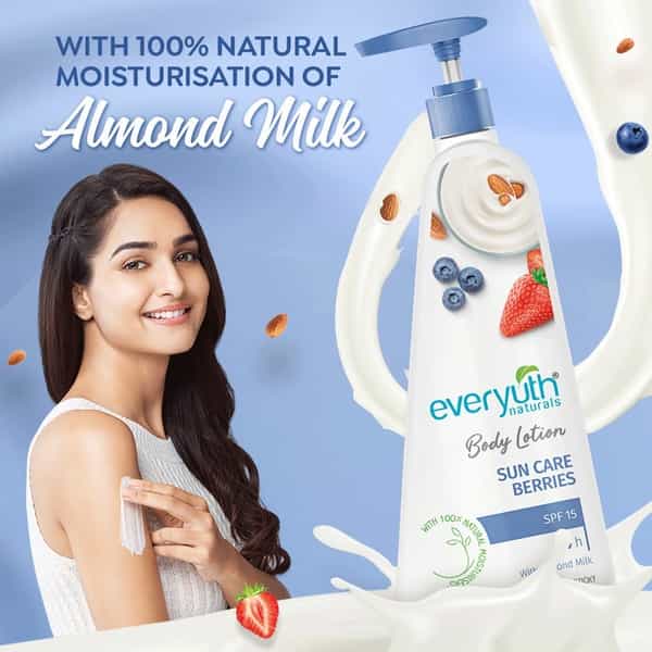 Everyuth Naturals Body Lotion Sun Care Berries 500Ml
