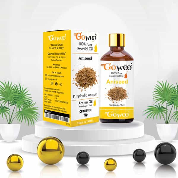 Go Woo 100% Pure & Virgin Aniseed Oil (Fennel) 10 Ml