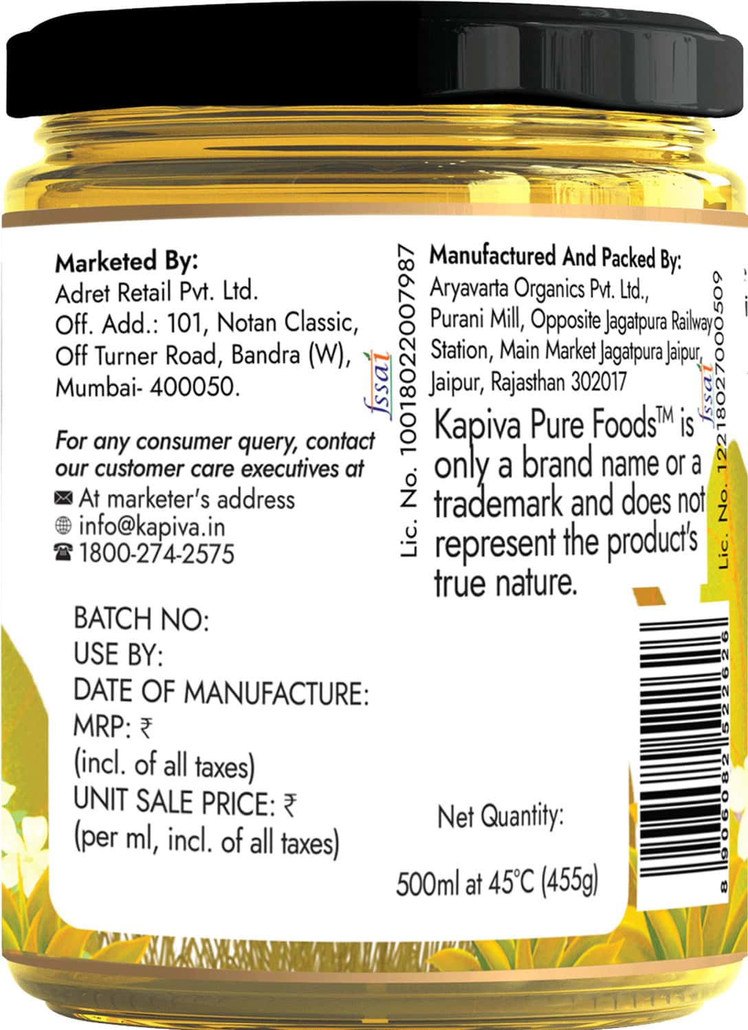 Buy KAPIVA A2 SHUDH DESI GHEE HELPS REDUCES JOINT PAIN AND IMPROVES