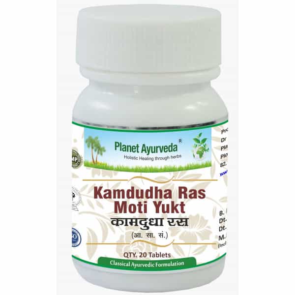 Planet Ayurveda Kamdudha Ras (Moti Yukt) Tablets - 60 Tablets