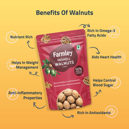 Farmley California Walnut Inshell 500 G