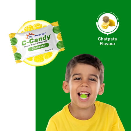 Dr. Morepen Vitamin C-Candy 10mg Vit.C Per Candy Chatpata Flavored 250 Count