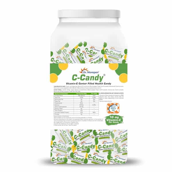 Dr. Morepen Vitamin C-Candy 10Mg Vit.c Per Candy Chatpata Flavored 250 Count