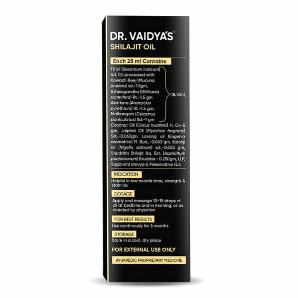 Dr. Vaidya's Shilajit Oil - 25 Ml - Pack Of 2