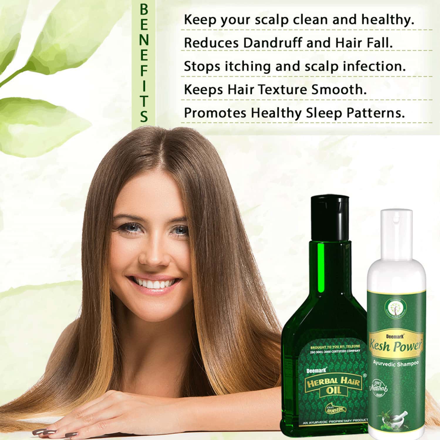 Buy DEEMARK KESH POWER AYURVEDIC SHAMPOO 200ML AND HERBAL HAIR OIL 120