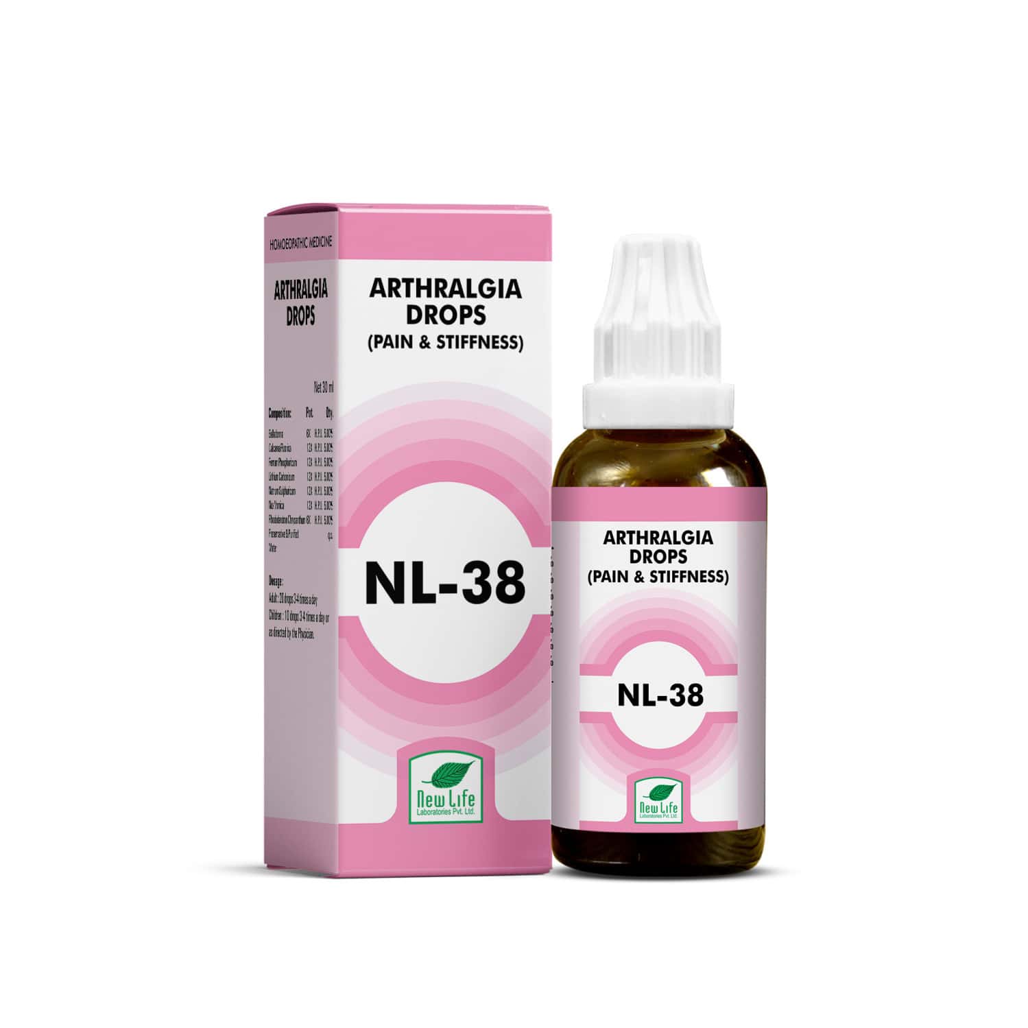 New Life Nl 38 Arthalgia Drops | 30ml