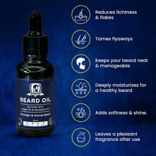 The Beard Story Beard Oil For Men Promotes Beard And Moustache Growth Adds Shine Paraben Free 30 Ml
