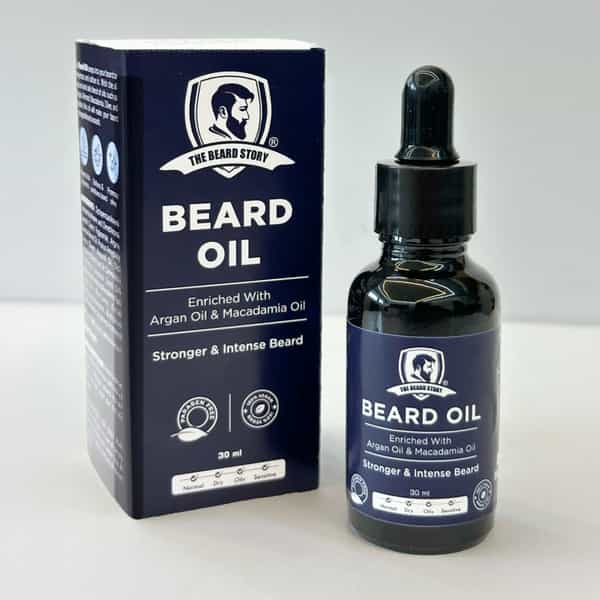The Beard Story Beard Oil For Men Promotes Beard And Moustache Growth Adds Shine Paraben Free 30 Ml