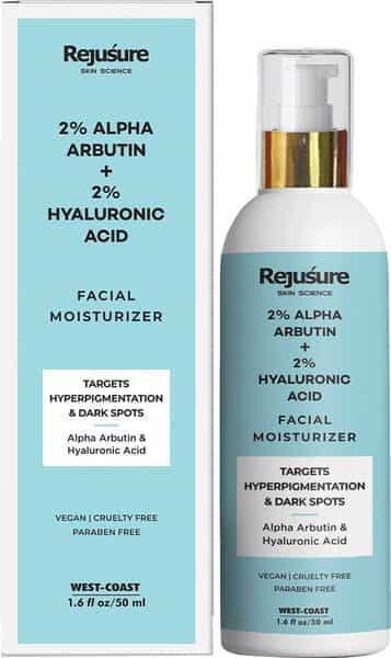 Rejusure Alpha Arbutin 2% + Hyaluronic Acid 2% Face Moisturizer - 50Ml