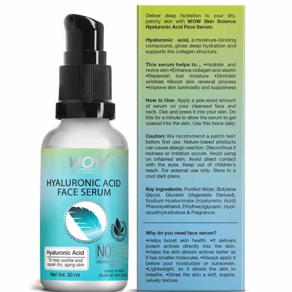 Wow Skin Science Hyaluronic Acid Face Serum - 30 Ml
