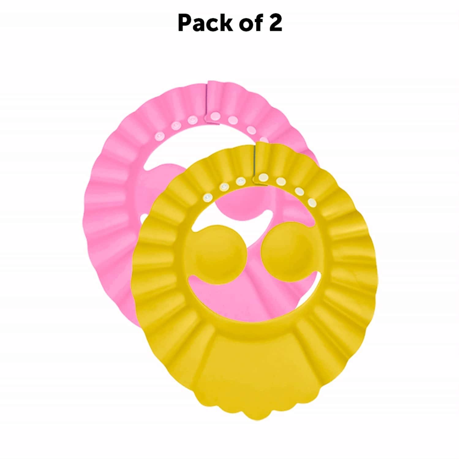 Adjustable Shower Cap For Kids - 2pcs (Color May Vary)