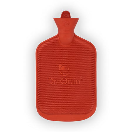 Dr. Odin Hot Water Bag (1.75 Litre) Non Electric Leakproof Hot Water Bottle For Body Pain (Red)