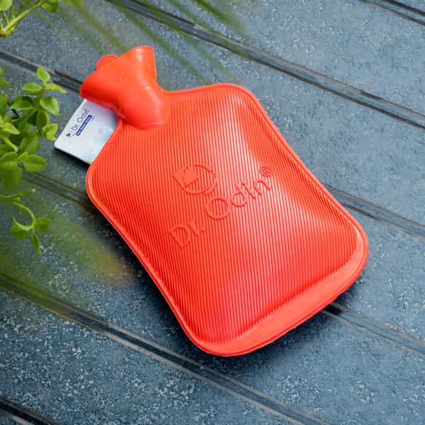 Dr. Odin Hot Water Bag (1.75 Litre) Non Electric Leakproof Hot Water Bottle For Body Pain (Red)