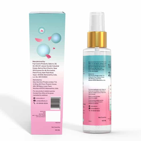 Setu Organic Rose Water/Gulab Jal Spray 100 Ml